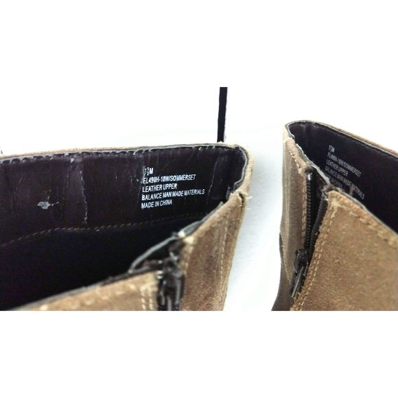 Brown tall suede leather wedge boots - Picture 9 of 9